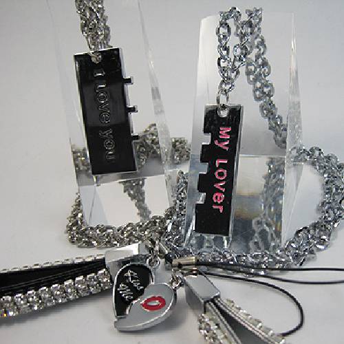 金屬飾品套組-雙心拼圖系列